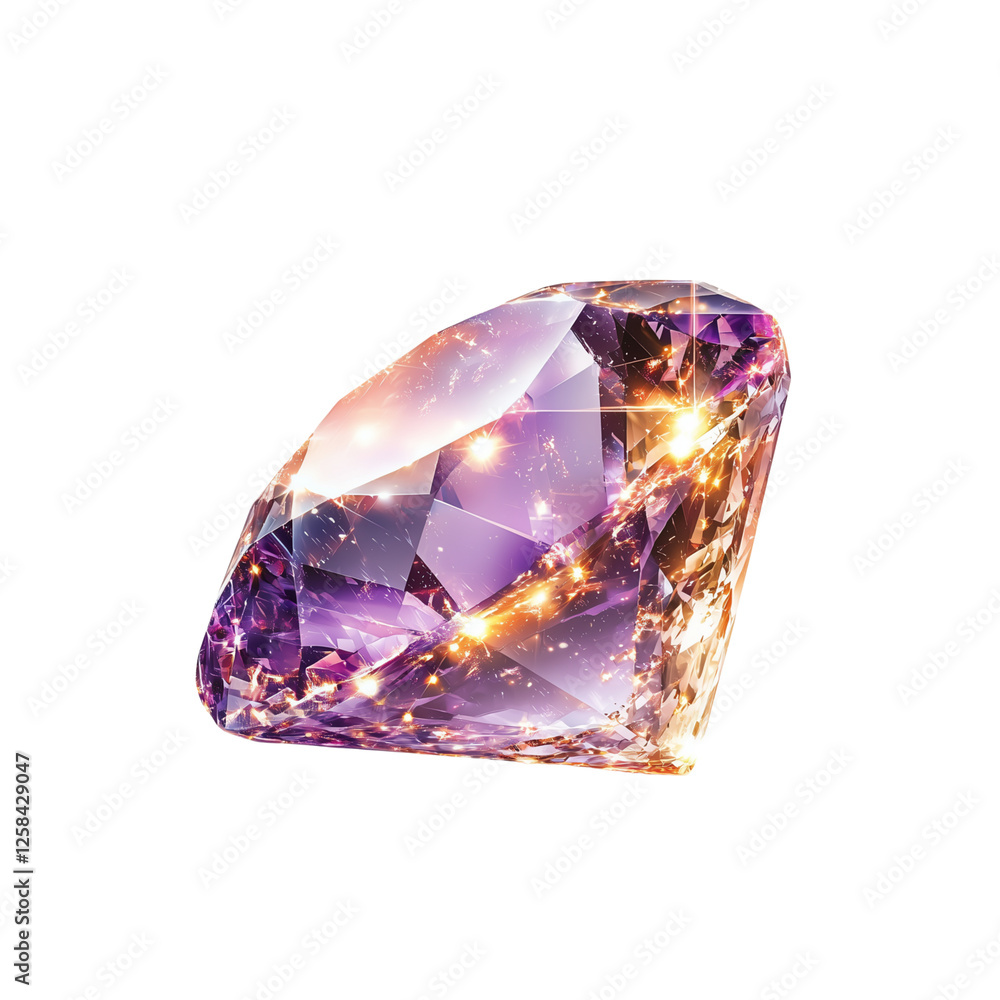 A shining magical gemstone with radiant energy, isolate A shining magical gemstone with radiant energy, isolate