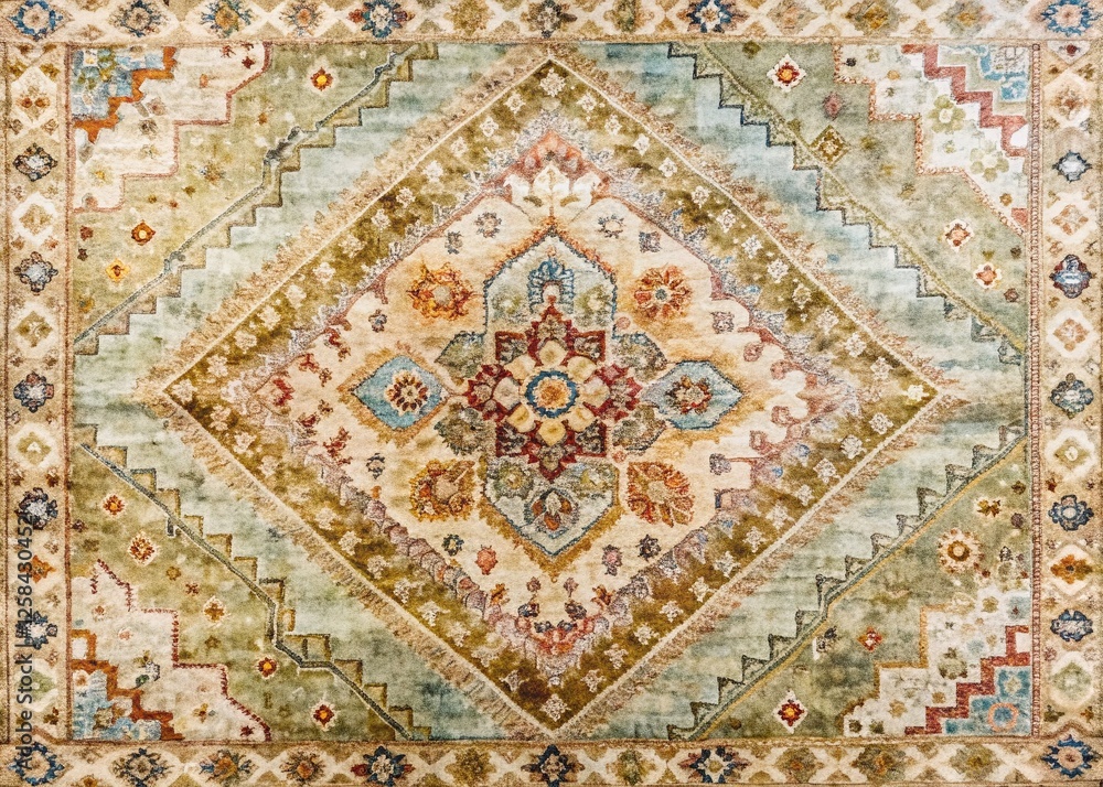 Soft Blob Geometric Rug Design, High-Resolution Stock Photo Soft Blob Geometric Rug Design, High-Resolution Stock Photo