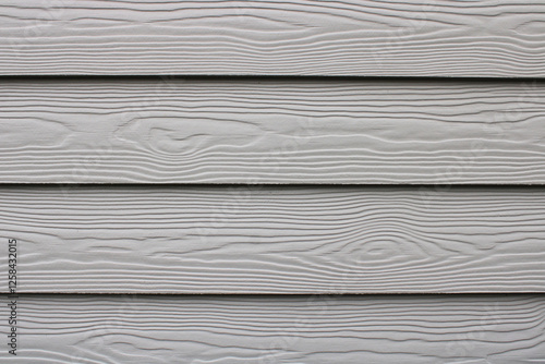 Canvastavla Bardage lame composite gris sur la façade de la maison