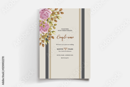 BRIDAL SHOWER FLORAL INVITATION TEMPLATE