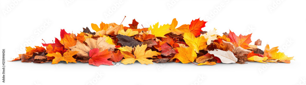 Autumn Leaves Pile on Transparent Background Autumn Leaves Pile on Transparent Background