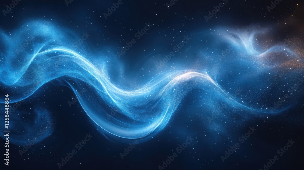Fototapeta premium Abstract dark swirling pattern wallpaper with copy space. Minimalist design template with white center text area. Ideal for banners.
