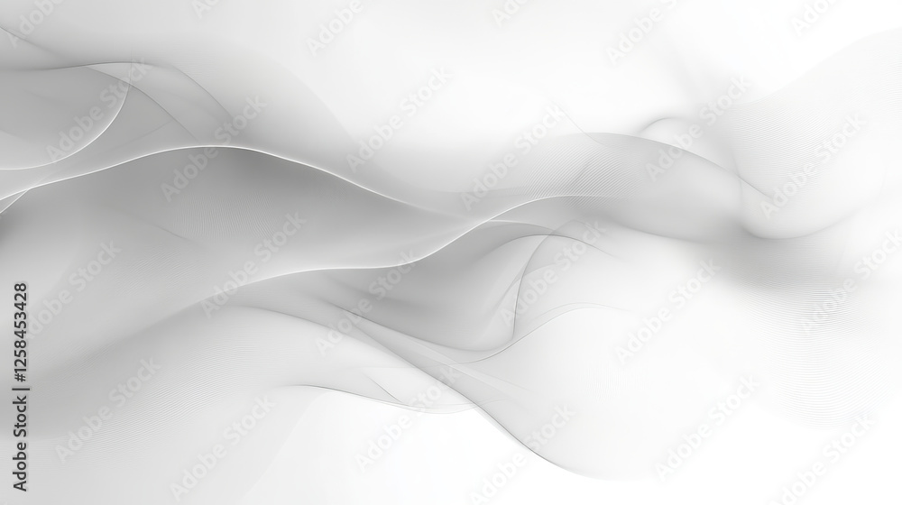 Obraz premium Abstract monochrome background with gray transparent smoke
