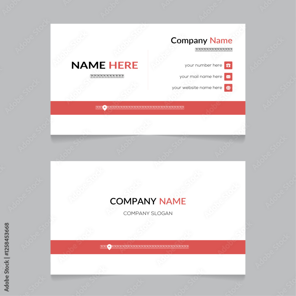 New Clean professional creative modern name card and business card New Clean professional creative modern name card and business card