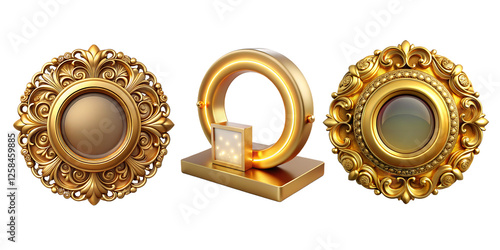 Personalized Golden Circle 3D Frame – Perfect Gift Idea