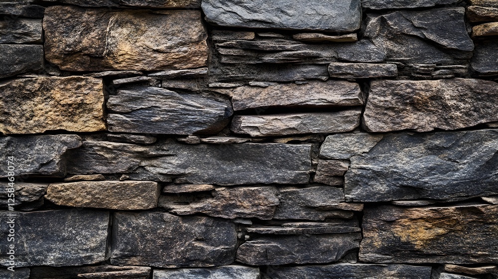 Detailed stone wall background featuring rough textures and earth tones Detailed stone wall background featuring rough textures and earth tones