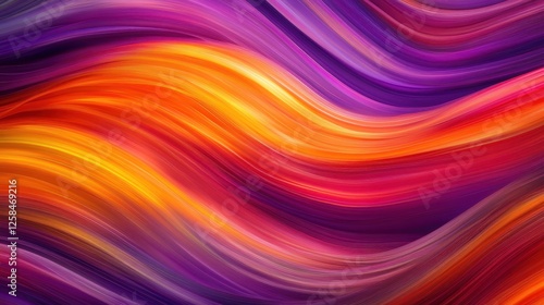 Wallpaper Mural Fluidity Spectrum, Dynamic Interplay of Warm and Cool Color Gradients Torontodigital.ca