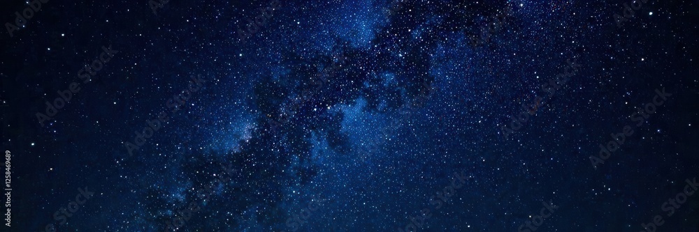 Obraz premium starry night sky with stars sparkling on black background, celestial bodies , celestial, constellation