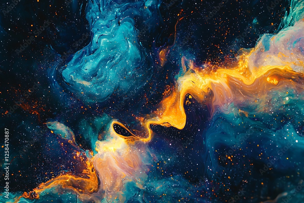 The speed light captured in an abstract space-themed background, with neon blue and yellow glows representing a cosmic explosion. The speed light captured in an abstract space-themed background, with neon blue and yellow glows representing a cosmic explosion.