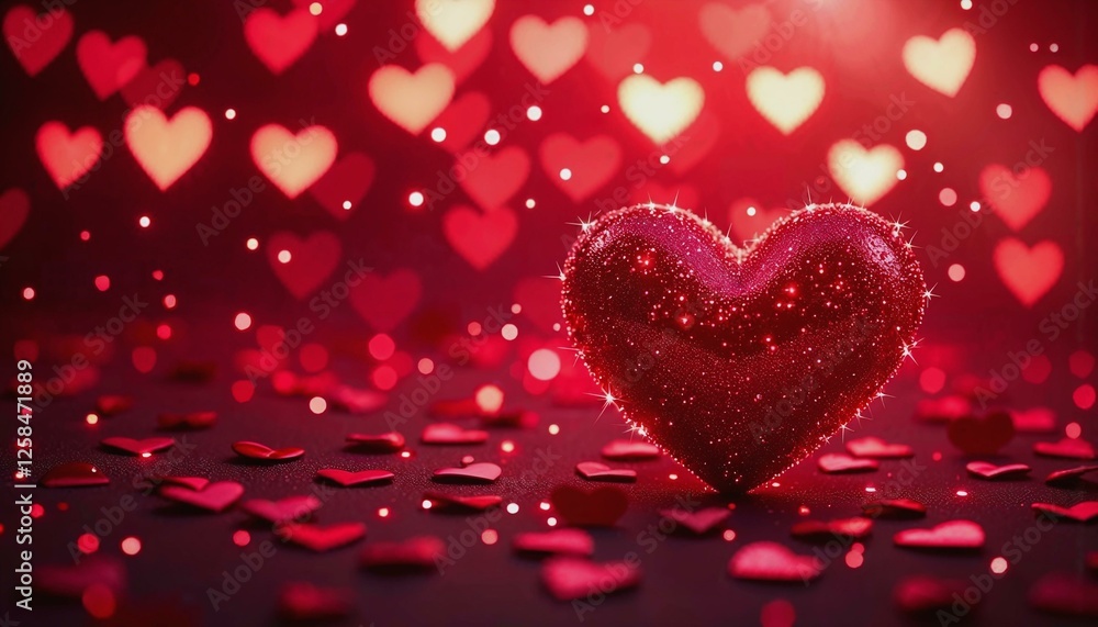 Conceptual abstract visualization of love and passion for Valentine's Day Conceptual abstract visualization of love and passion for Valentine's Day