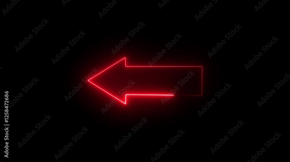 Direction arrow left neon light glowing sign icon magenta color animation. Social media scroll arrows. Swipe up the animation button. Key color, Chrome color, 4K video Direction arrow left neon light glowing sign icon magenta color animation. Social media scroll arrows. Swipe up the animation button. Key color, Chrome color, 4K video