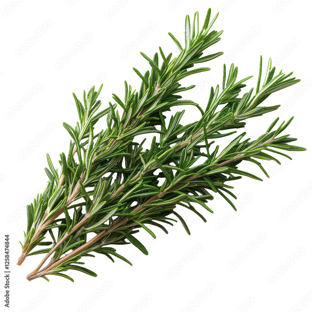 Fototapeta premium rosemary branch isolated on transparent background