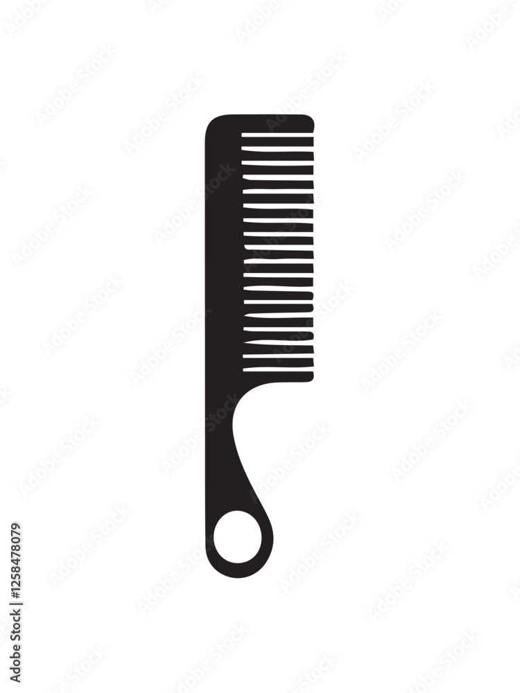 black comb isolated on white black comb isolated on white