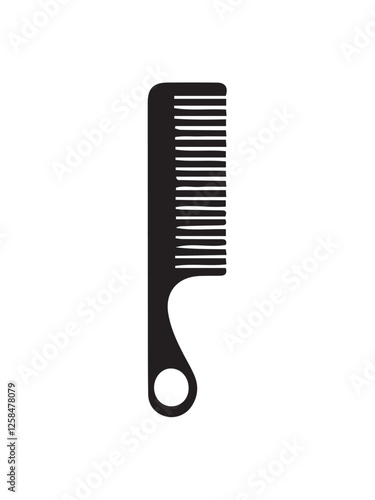 black comb isolated on white