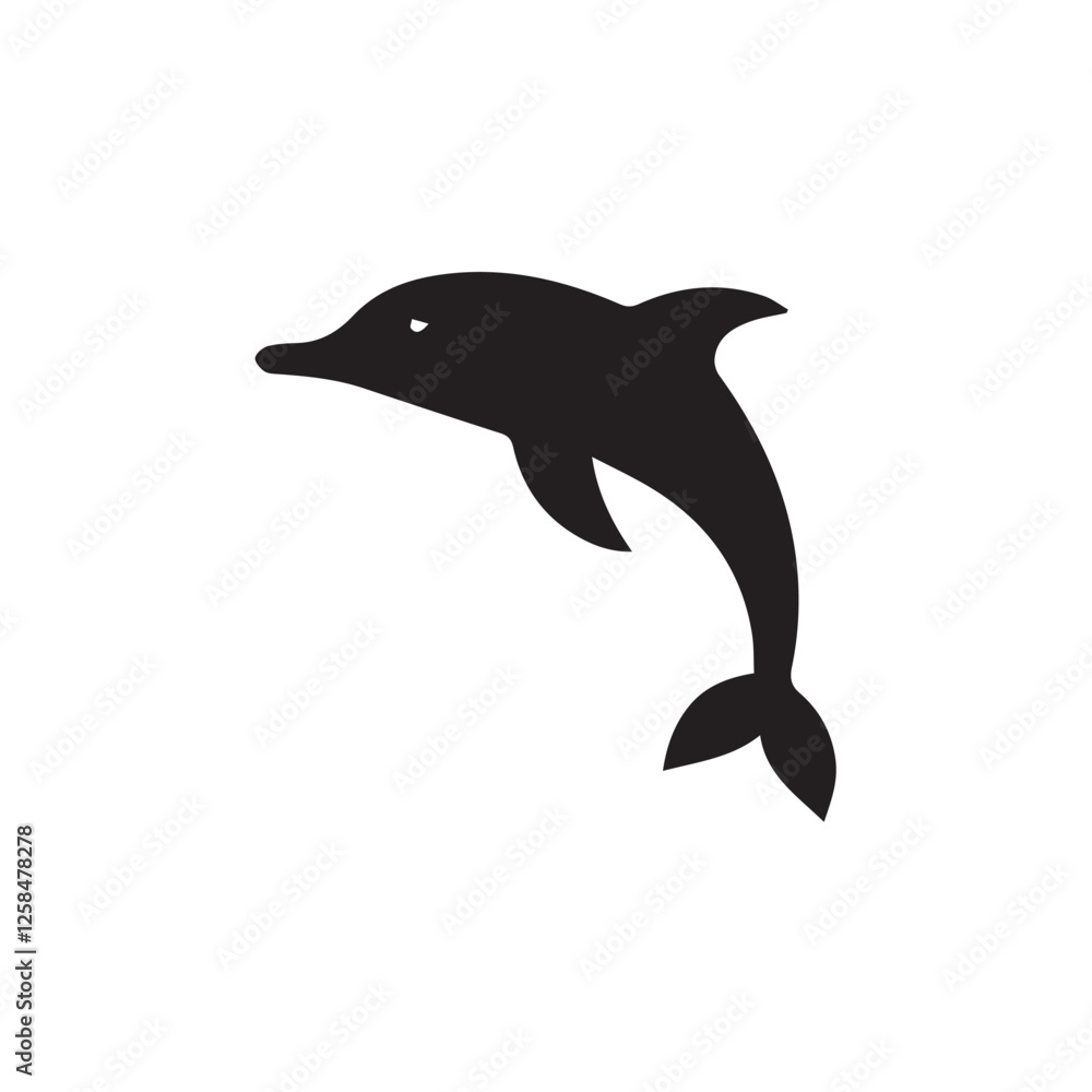 Fototapeta premium dolphin isolated on white background