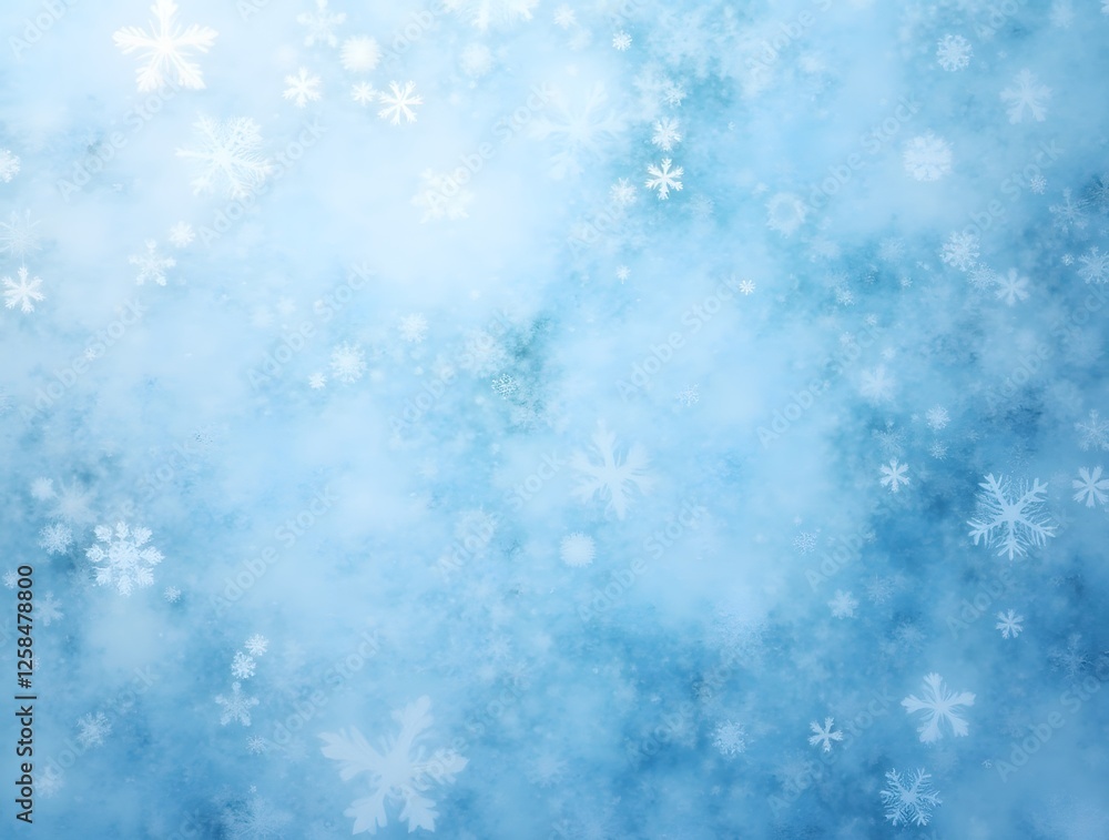 Fototapeta premium grunge textured ice blue frozen rink winter background, top view