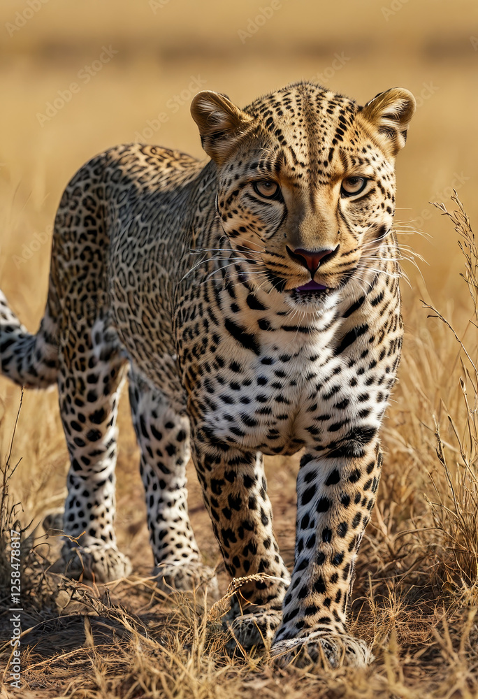 Fototapeta premium Wild Majesty: The Guardian of the Savannah