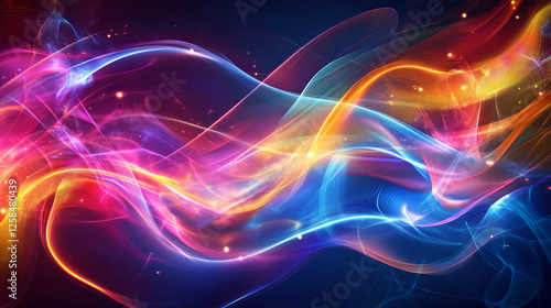 3d gradient glass element with liquid shape design background. Neon fluid geometric ui banner with modern frame for presentation template. Dynamic futuristic layout. Vibrant y2k graphic with texture