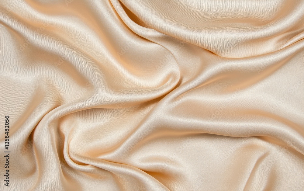 A softly aged silk fabric background in champagne beige with delicate texture A softly aged silk fabric background in champagne beige with delicate texture