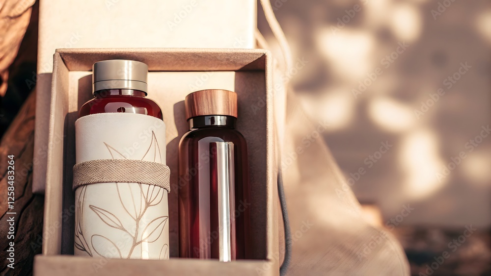 Naklejka premium Eco friendly packaging design for a modern product