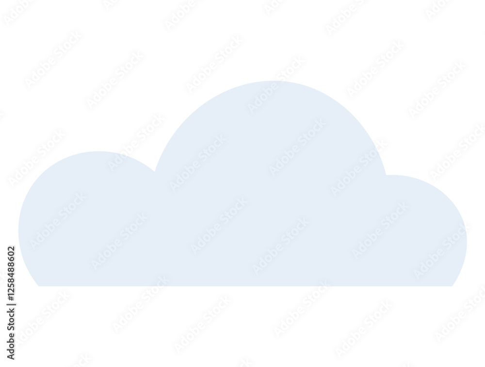 Simplistic pale blue cloud design with smooth curves symbolizing nature, technology, and climate elements. Ideal for weather, cloud computing, branding, simplicity themes, digital graphics Simplistic pale blue cloud design with smooth curves symbolizing nature, technology, and climate elements. Ideal for weather, cloud computing, branding, simplicity themes, digital graphics