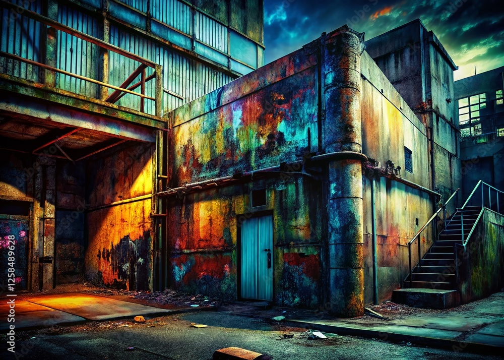 Fototapeta premium Urban Decay Quantum Entanglement: Abstract Grunge Photography