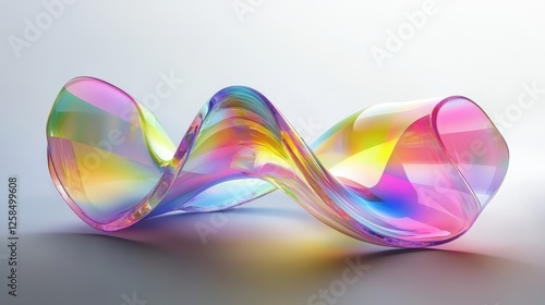 Iridescent Ribbon, Captivating interplay of light and vivid color