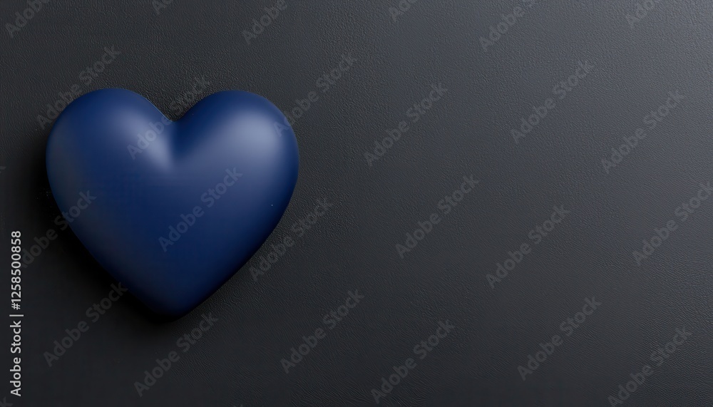 A blue heart shape on a dark background symbolizes love and emotions. A blue heart shape on a dark background symbolizes love and emotions.