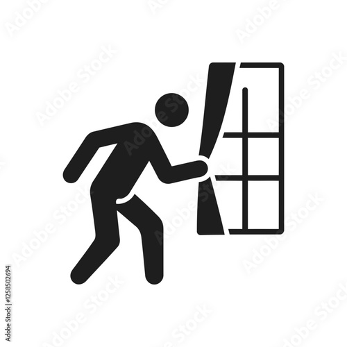 Emergency Exit Door Access Icon