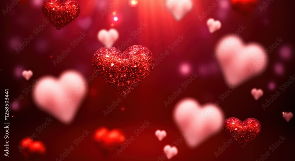 red hearts background red hearts background