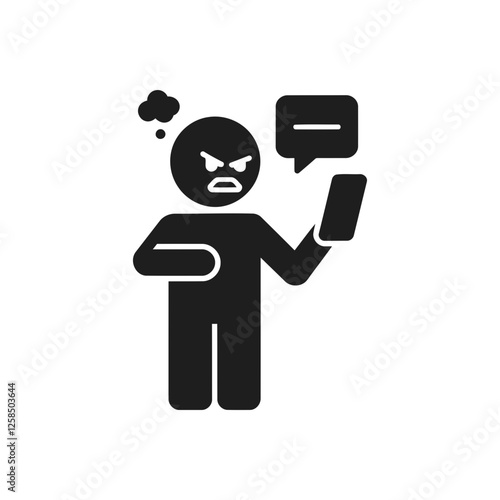 Angry Phone User Icon