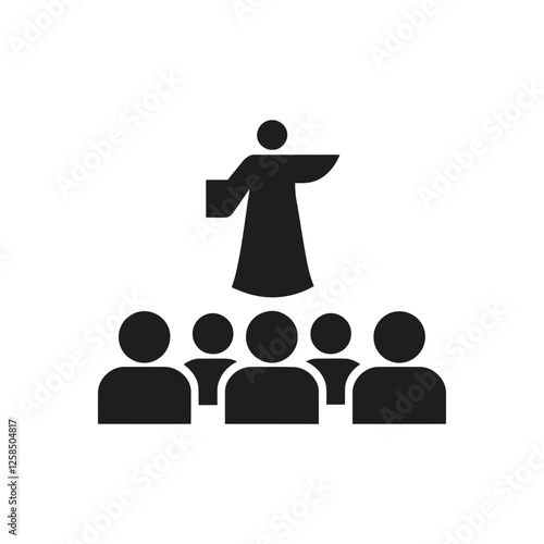 Religious Preacher Teaching Icon