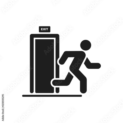 Emergency Exit Route Icon