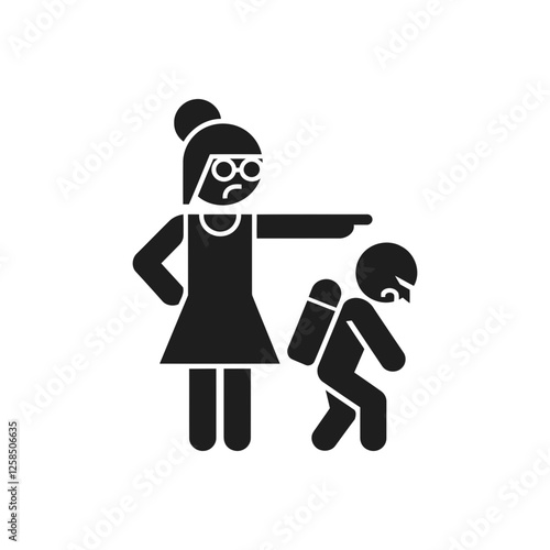 Parent Child Discipline Icon