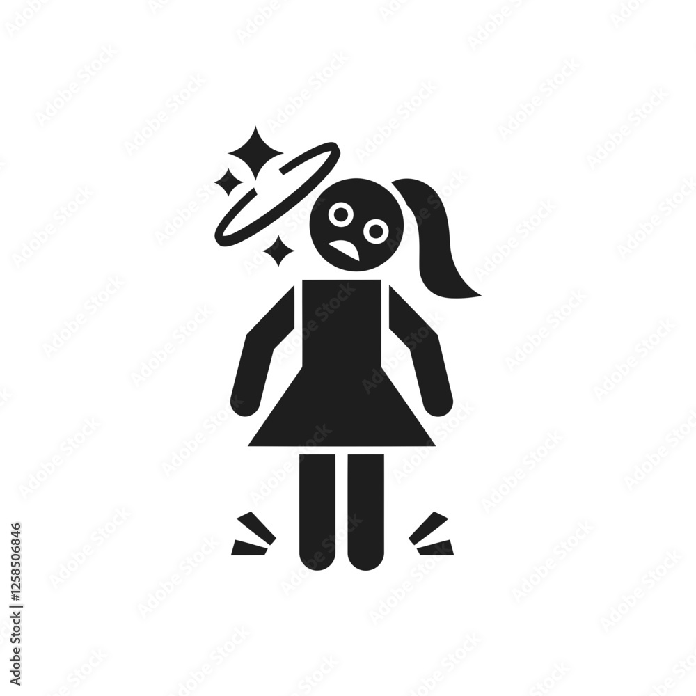 Unsteady Balance Disorder Icon Unsteady Balance Disorder Icon