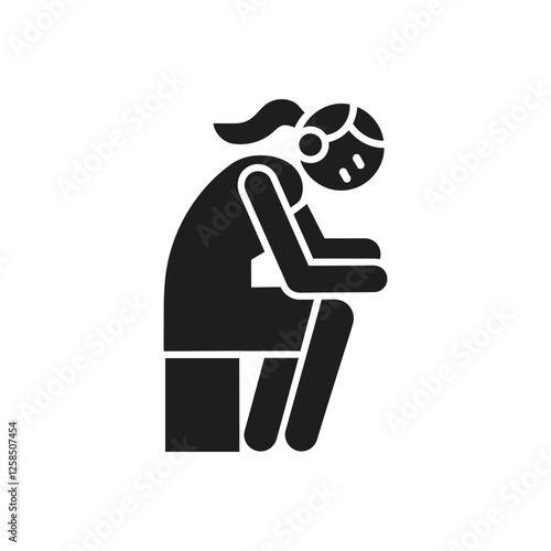 Depressed Sadness Posture Icon