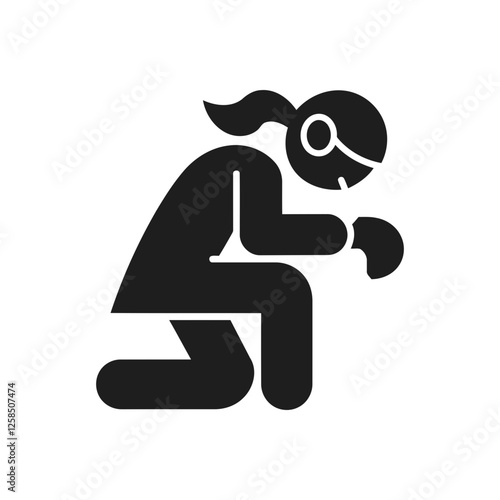 Emotional Distress Slump Icon