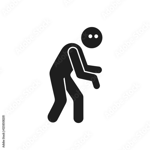 Tired Body Slump Icon