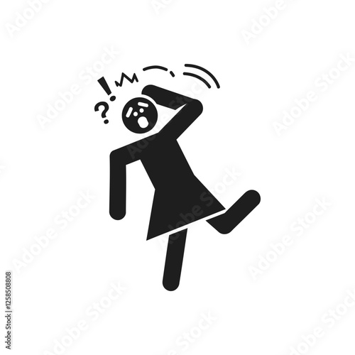 Dizzy Confusion State Person Icon