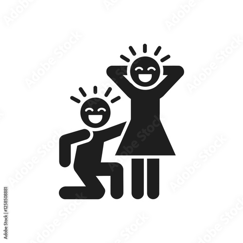 Joyful Couple Celebration Moment Icon