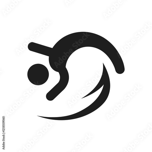 Backward Flip Athletic Motion Icon