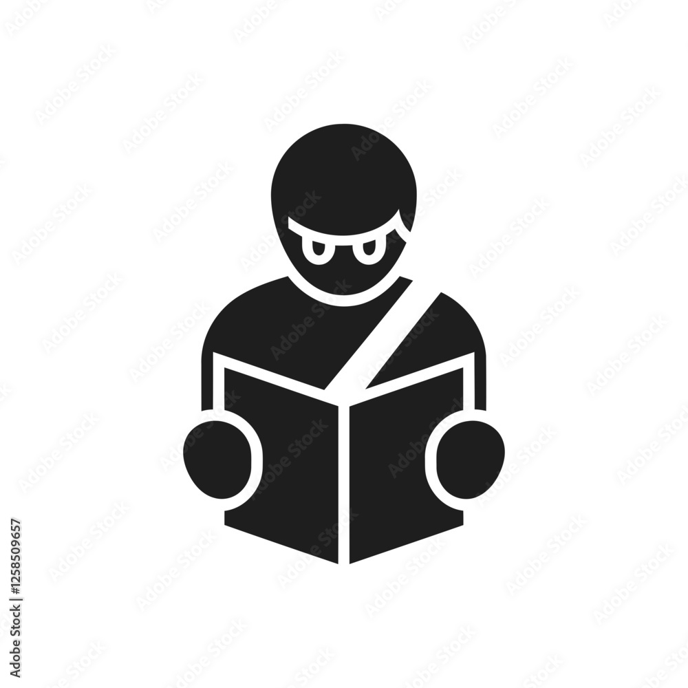 Focused Reading Study Learning Icon Focused Reading Study Learning Icon