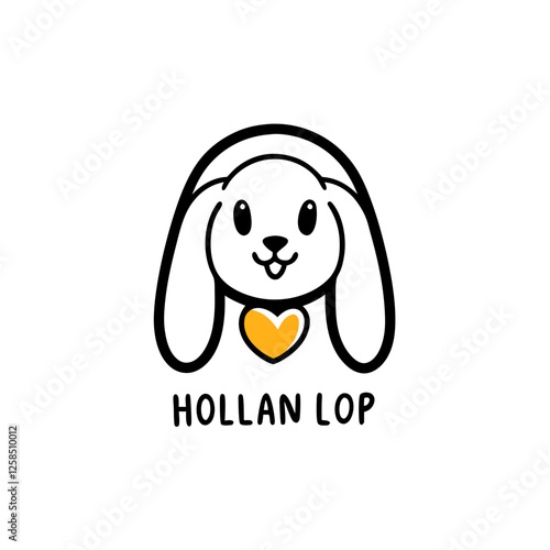 playful Holland Lop rabbit head