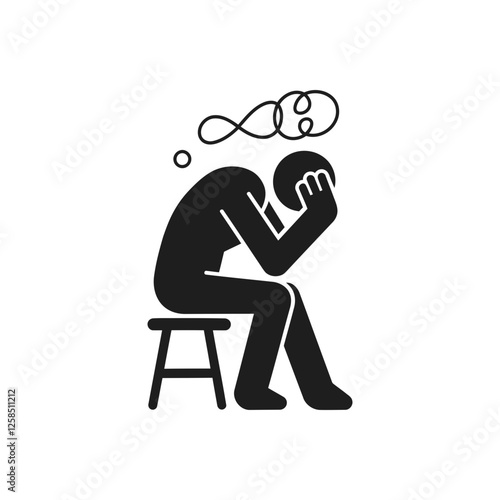 Depression Mental Health State Icon