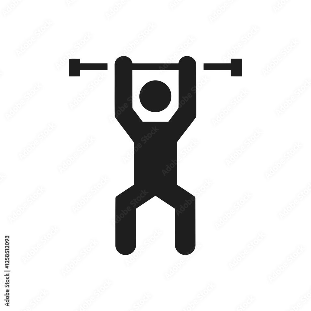 Weightlifting Exercise Training Icon Weightlifting Exercise Training Icon