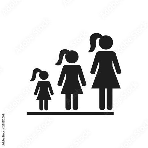 Female Growth Development Stages Icon