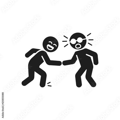 Playful Teasing Action Scene Icon
