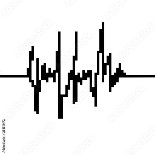 electrocardiogram. Heart pattern. Sinus tachycardia heartbeat rhythm
