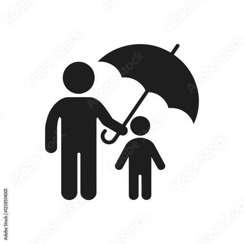 Parent Protecting Child Icon