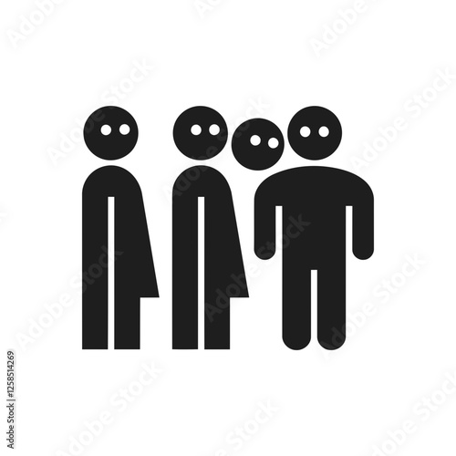 People Standing Together Icon